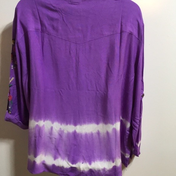 OSO Casuals Flowered Top - NWT 1X - Picture 7 of 8